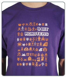 Bit Monsters Garment Printing Design